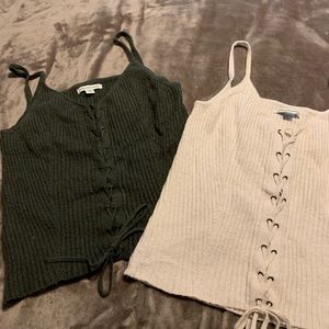 Set of two American Eagle sweater tank tops